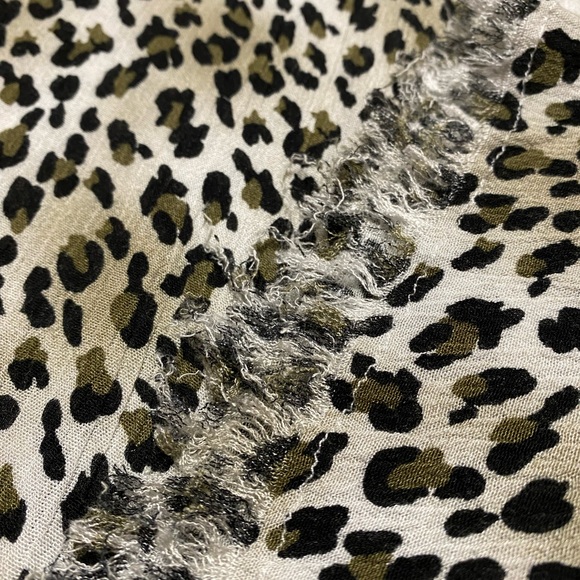 Umgee Leopard Shirt Dress Brown Raw Hem Button Front Short Sleeve Shift - Picture 6 of 11